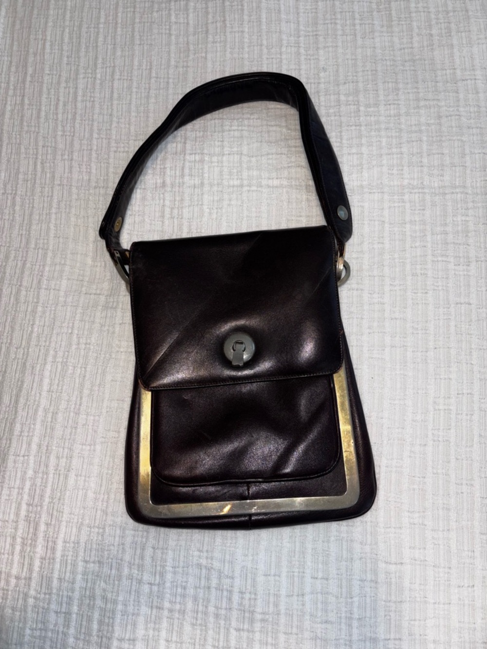 Vintage Bellido Frame Shoulder Bag or Messenger Satchel Adjustable Strap Unisex